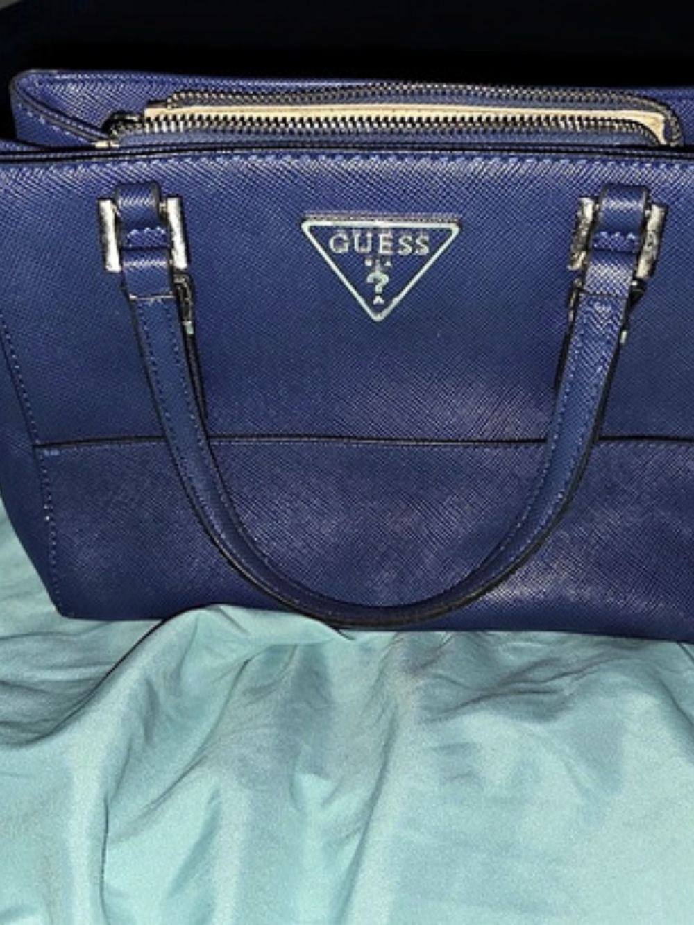 GUESS Blue Tote with Matching Wallet
